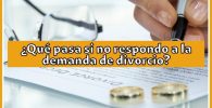 Qué sucede si no se responde a una demanda de divorcio incausado