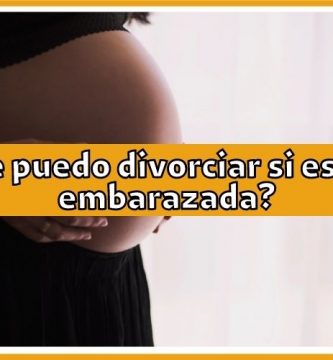 ¿Me puedo divorciar si estoy embarazada?